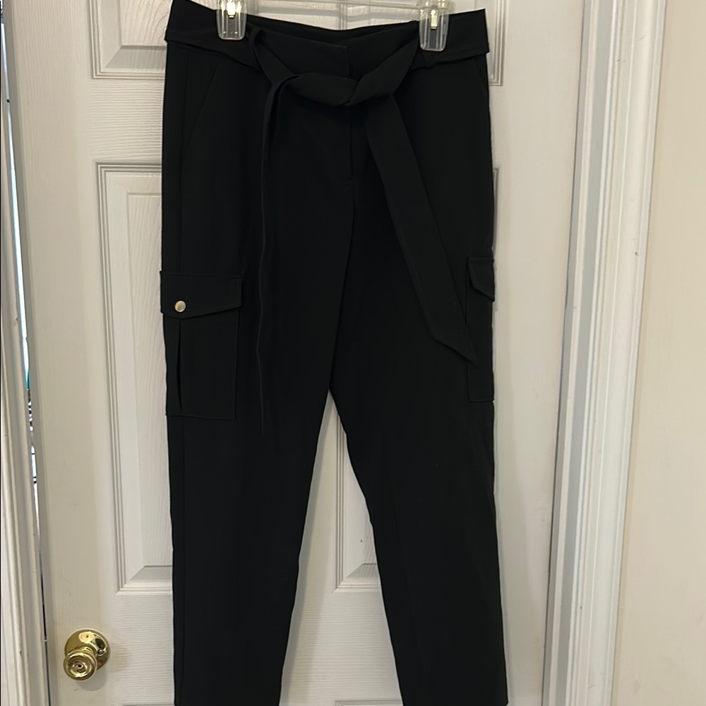 LOFT Black Ankle Cropped Pants